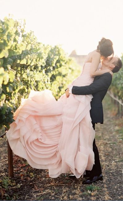robe de mariée rose