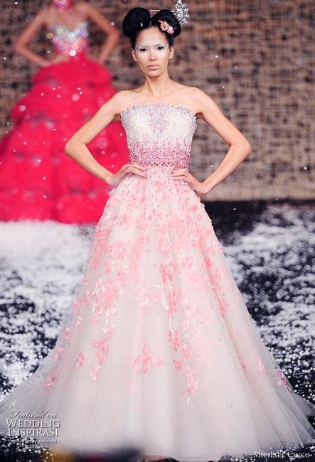robe de mariée rose