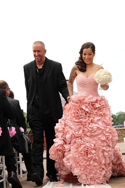 robe de mariée rose