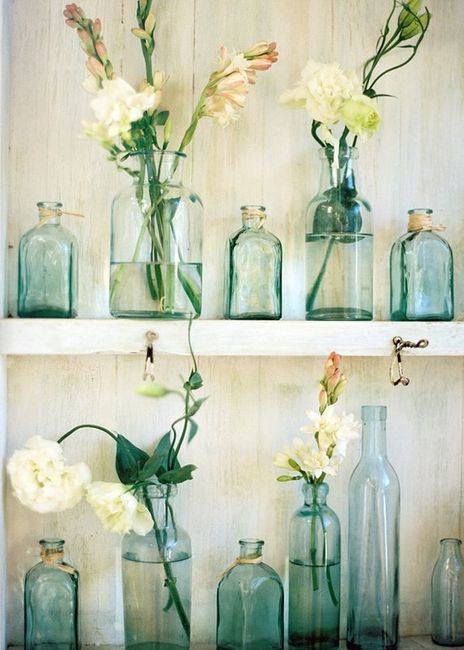 bouteille en verre customisée