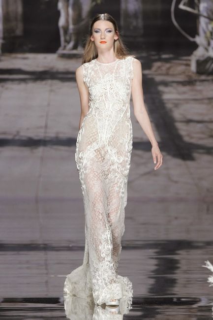 Robe de mariée effet tatouage