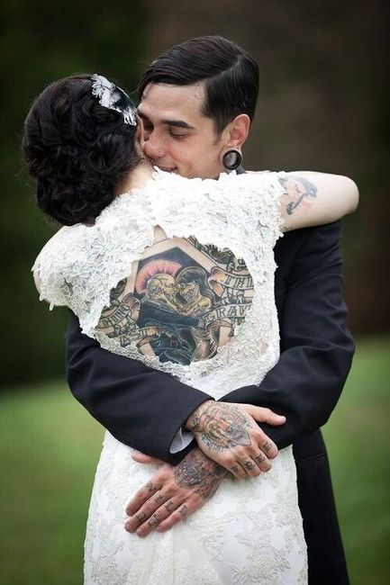 mariée tatouée