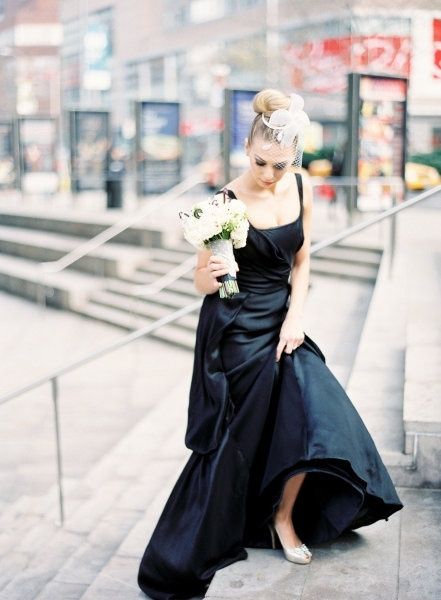 mariée robe noire