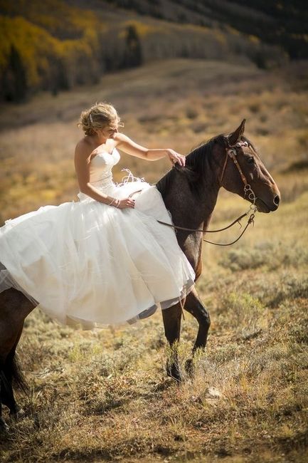 mariée cheval
