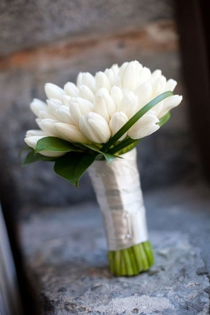 bouquet de mariée tulipes