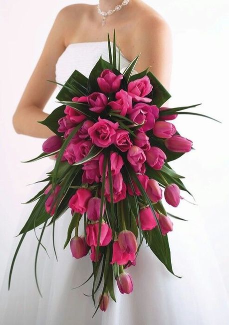 bouquet de mariée tulipes