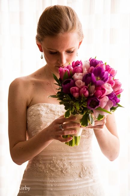 bouquet de mariée tulipes