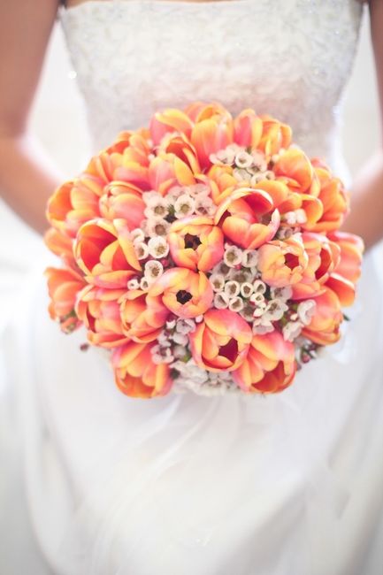 bouquet de mariée tulipes
