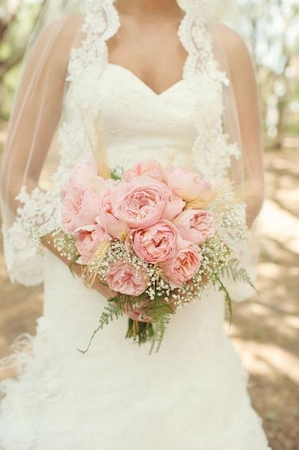 bouquet de mariée rose layette