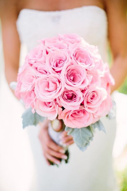 bouquet de mariée rose layette