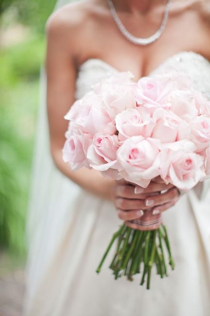 bouquet de mariée rose layette