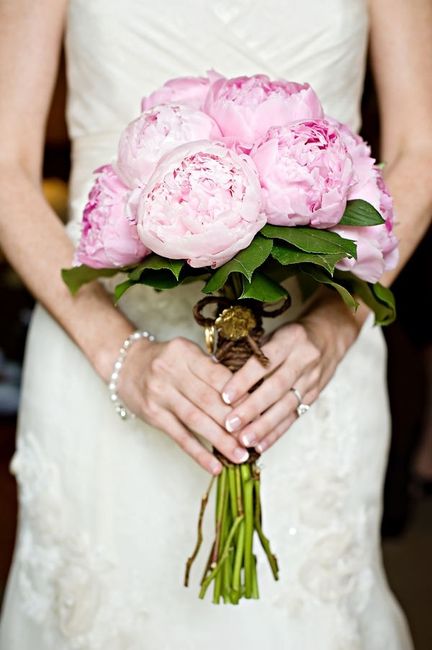 bouquet de mariée rose layette