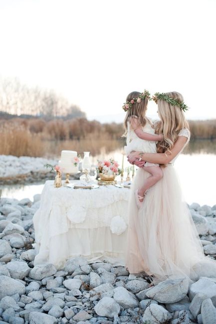 mariée et fille 