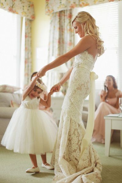 mariée et fille 