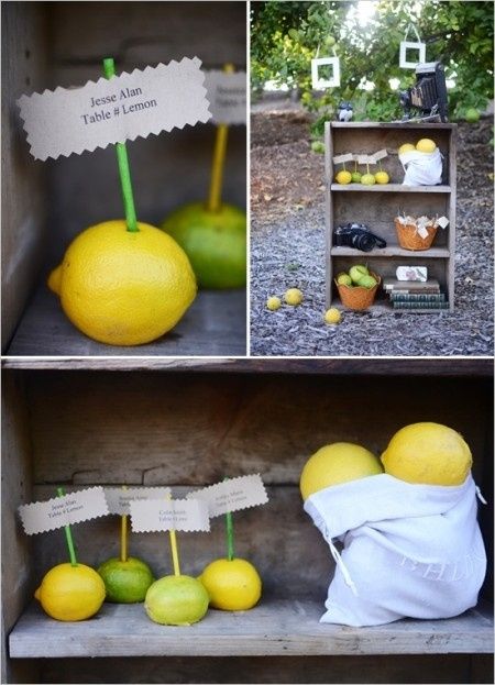 mariage thème citron