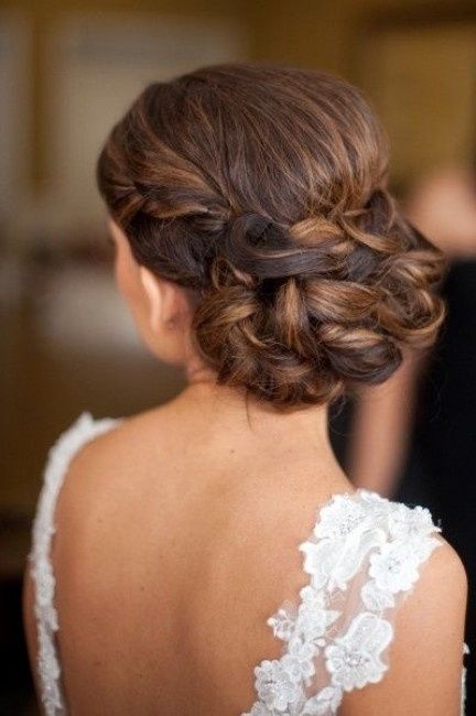 chignon mariée romantique
