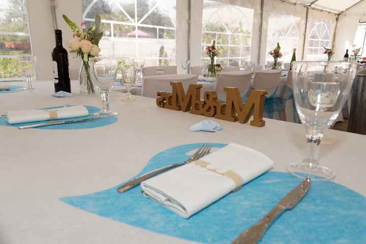 Vue depuis la table des mariés