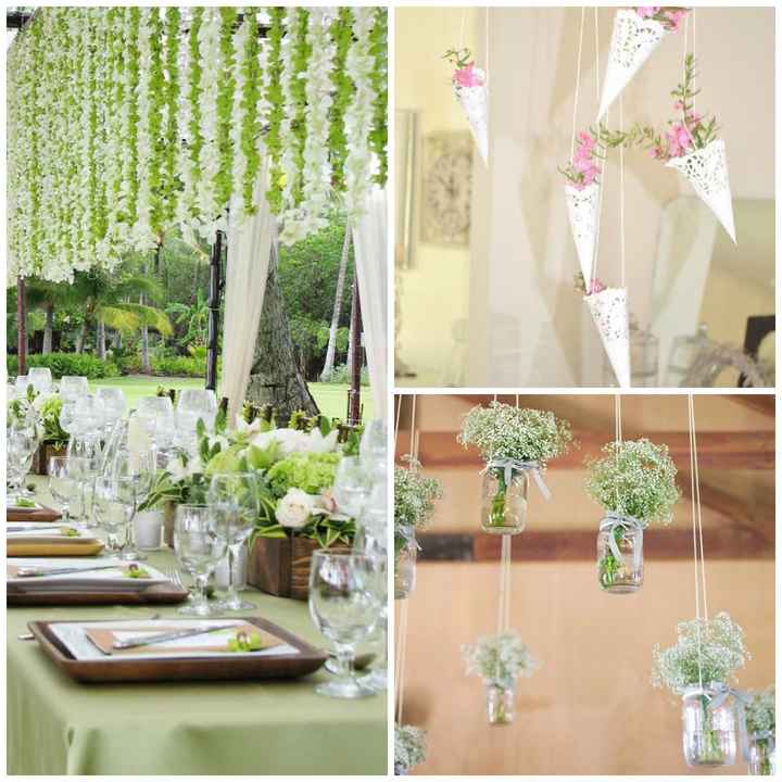 fleurs suspendues