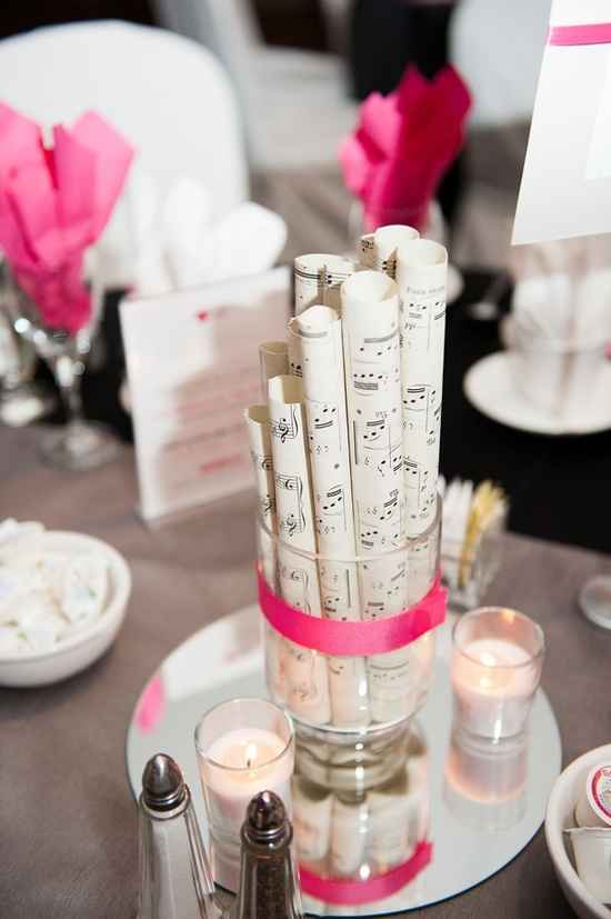 centres de tables musicaux
