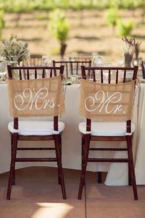 chaises des mariés