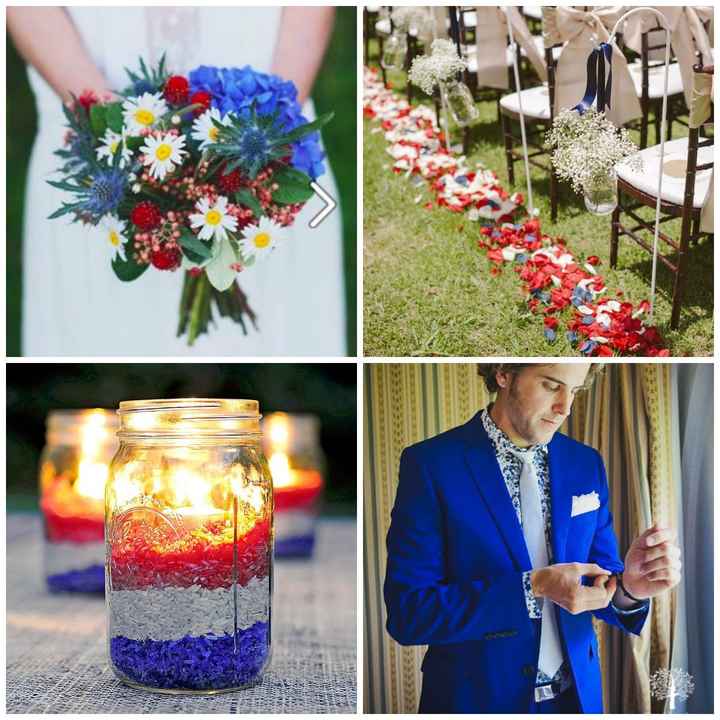 mariage bleu blanc rouge