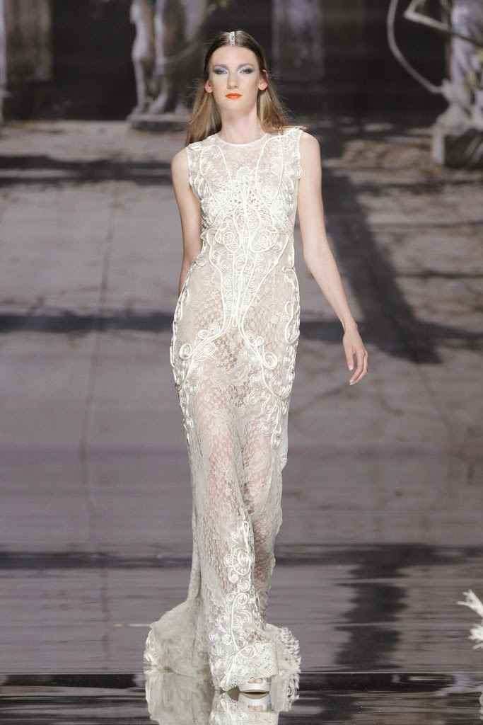 Robe de mariée effet tatouage
