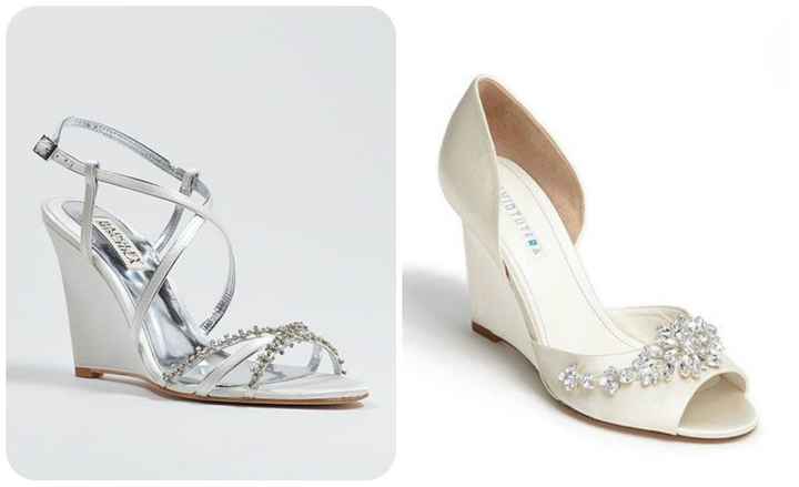 chaussures de mariées compensées