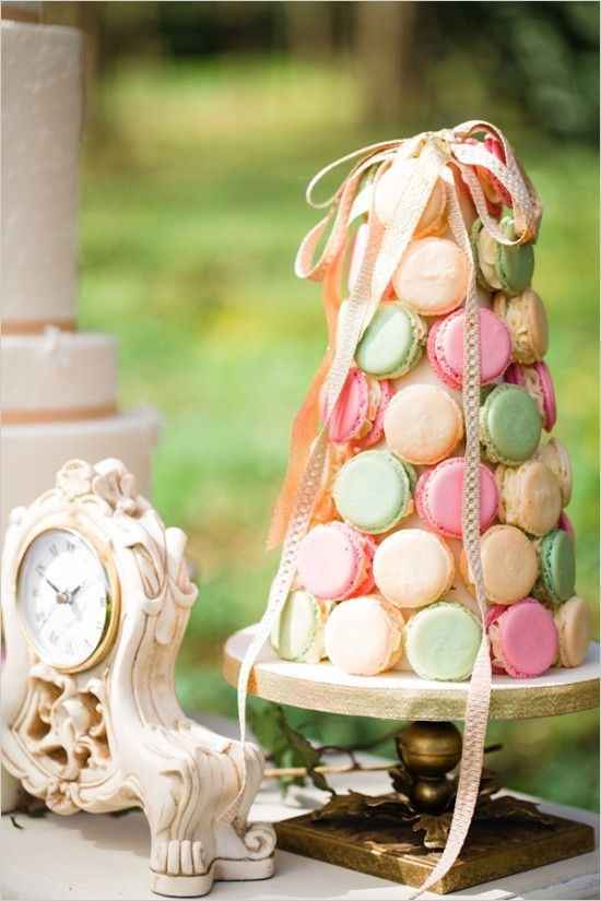 wedding cake macarons