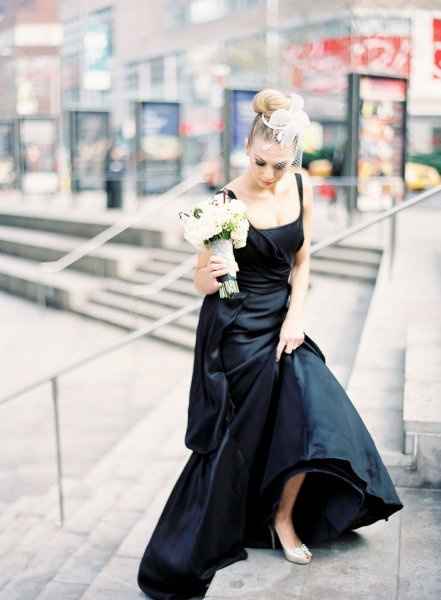 mariée robe noire