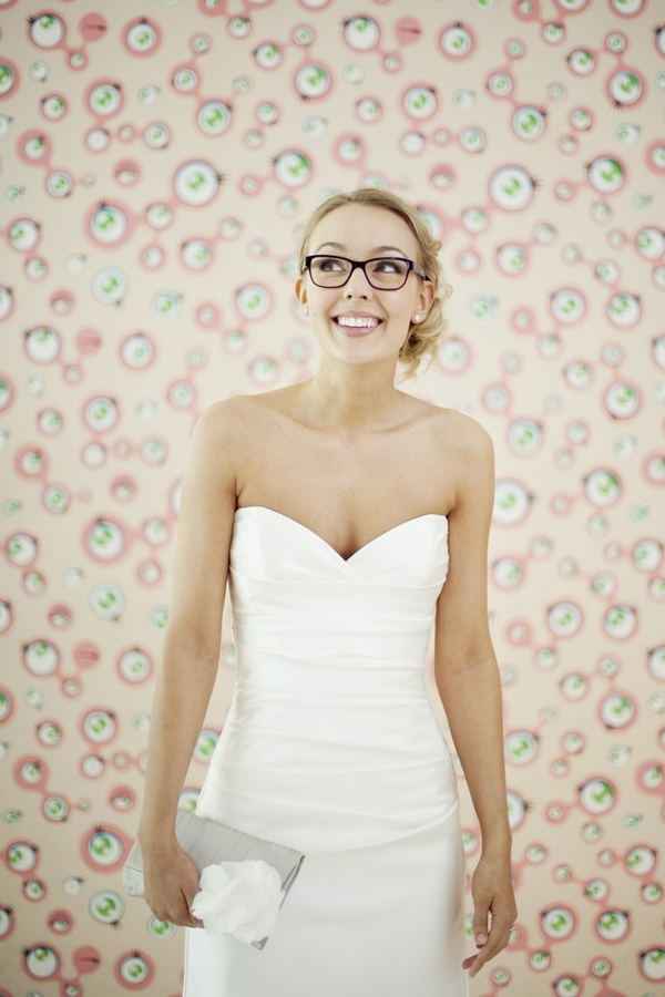 mariée à lunettes