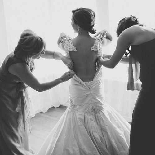 enfilage de robe
