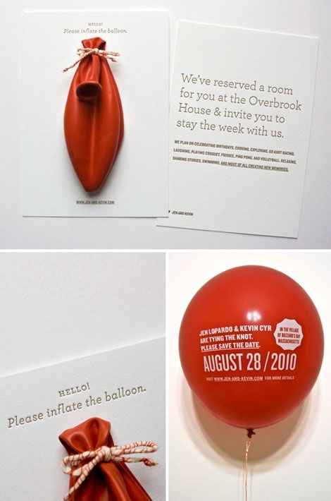 faire-part ballon de baudruche