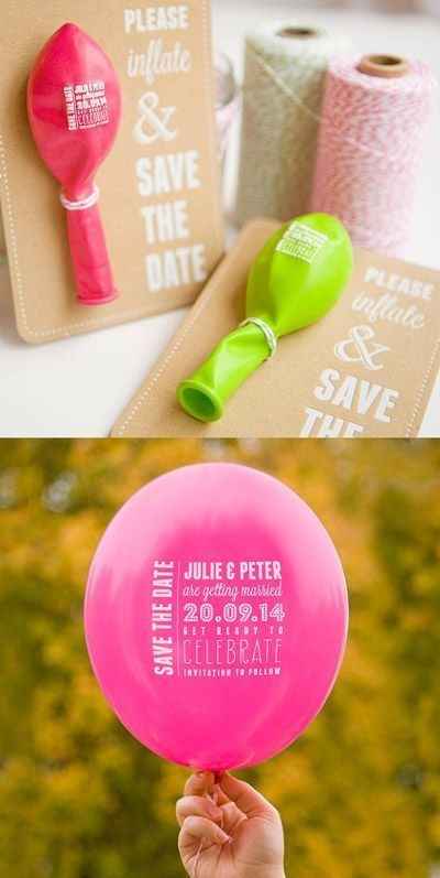 faire-part ballon de baudruche