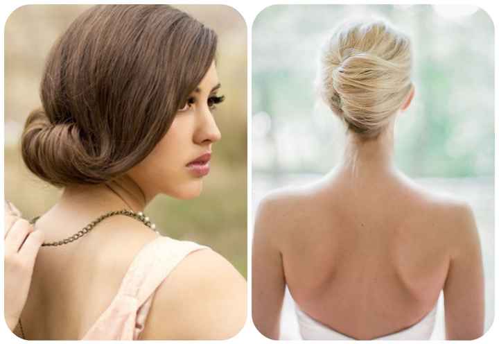 chignon banane et glamour