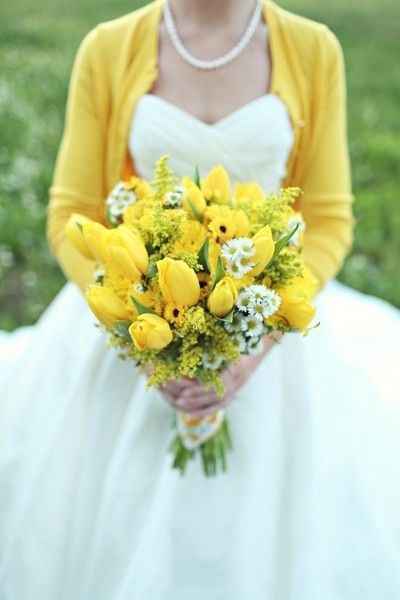 bouquet de mariée tulipes