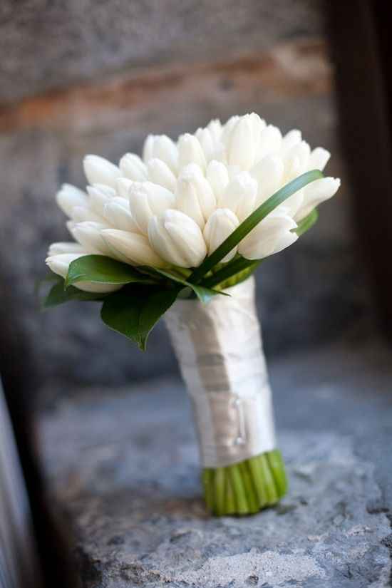 bouquet de mariée tulipes