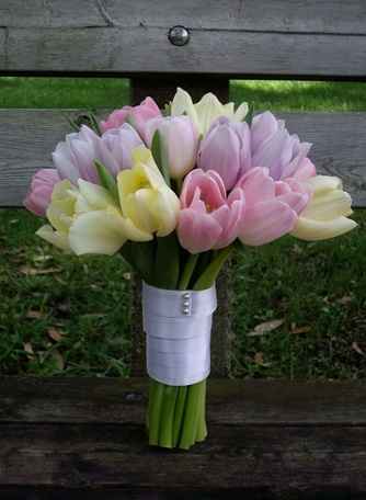 bouquet de mariée tulipes