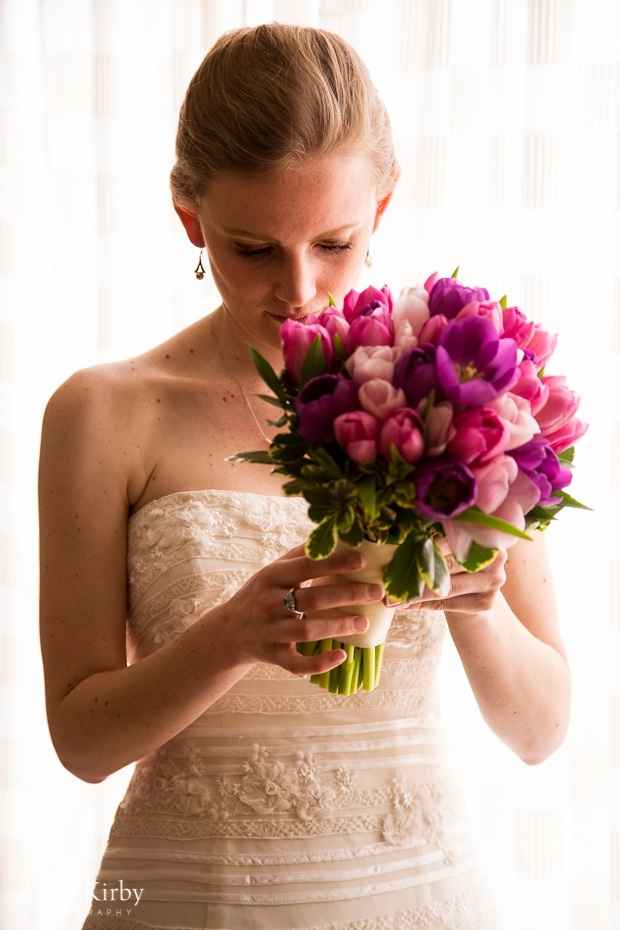 bouquet de mariée tulipes