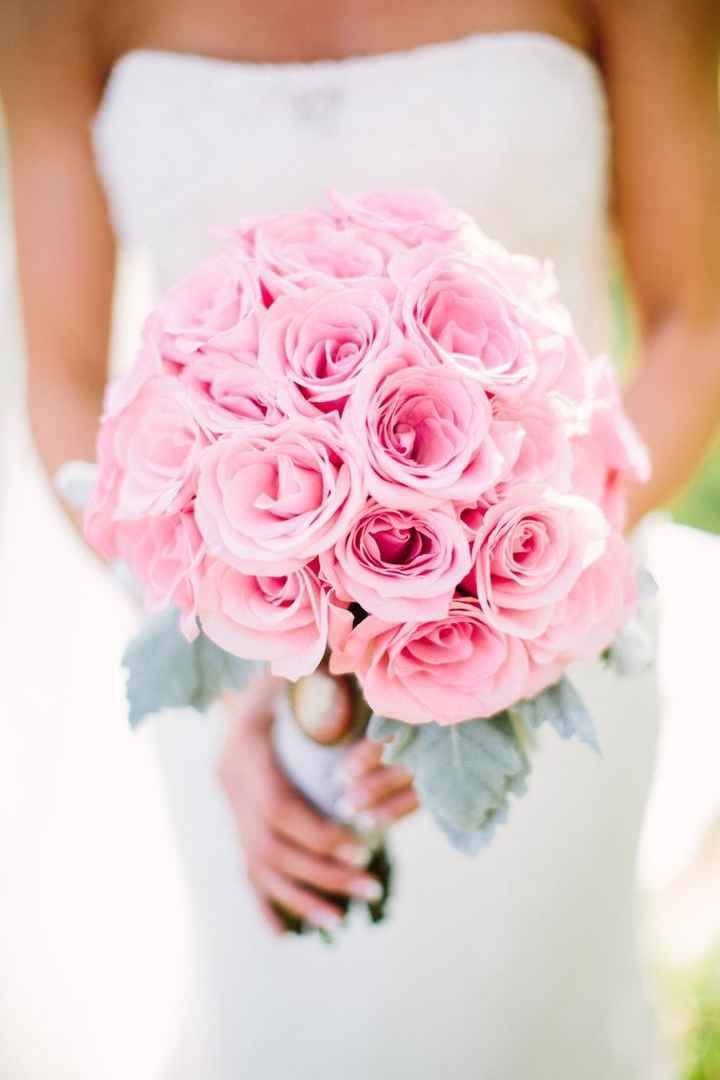 bouquet de mariée rose layette