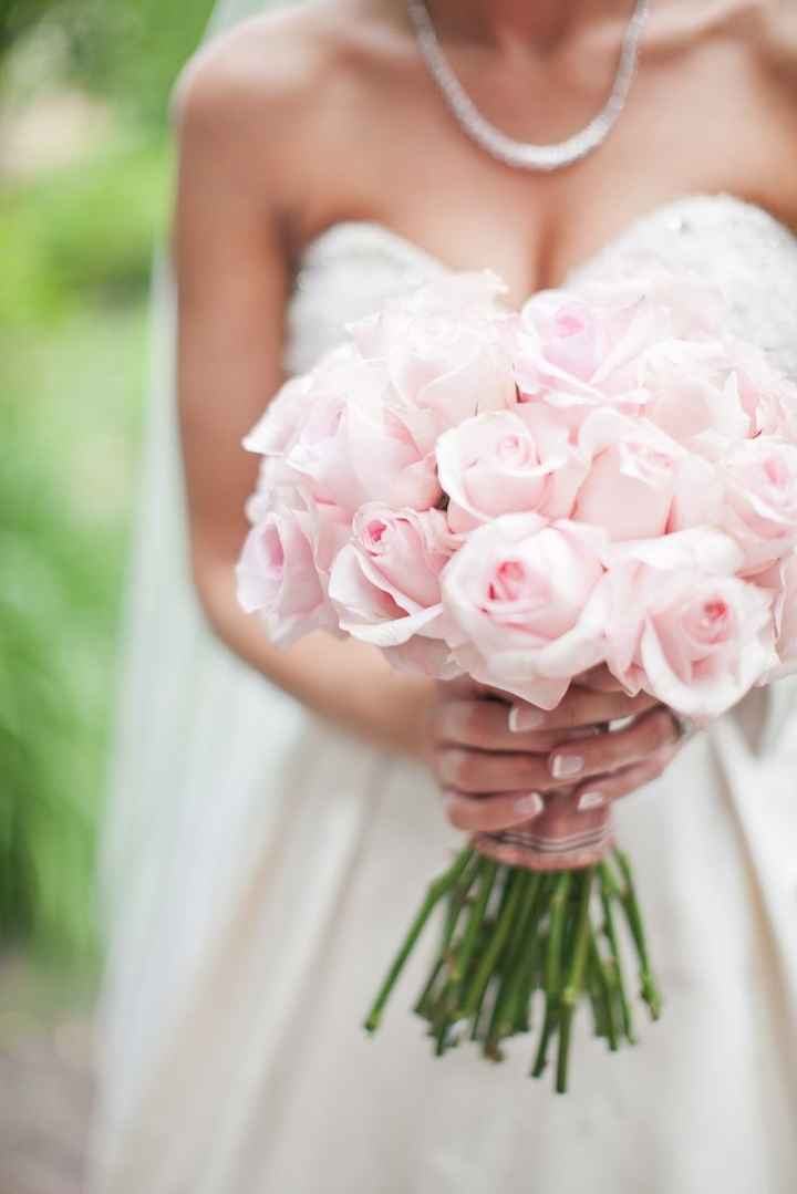 bouquet de mariée rose layette