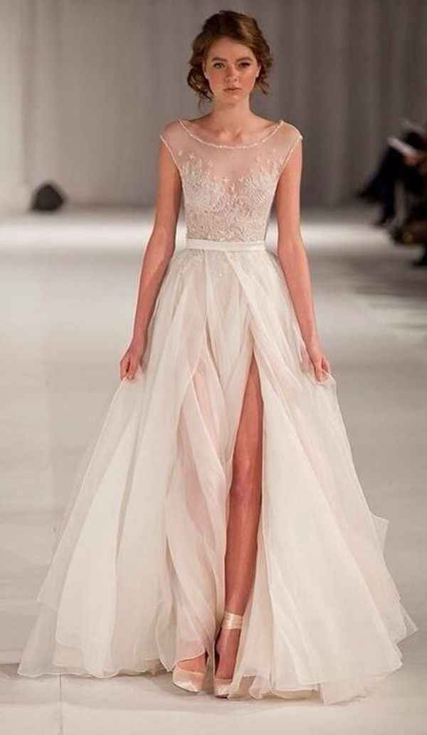 robe de mariée jambe ouverte
