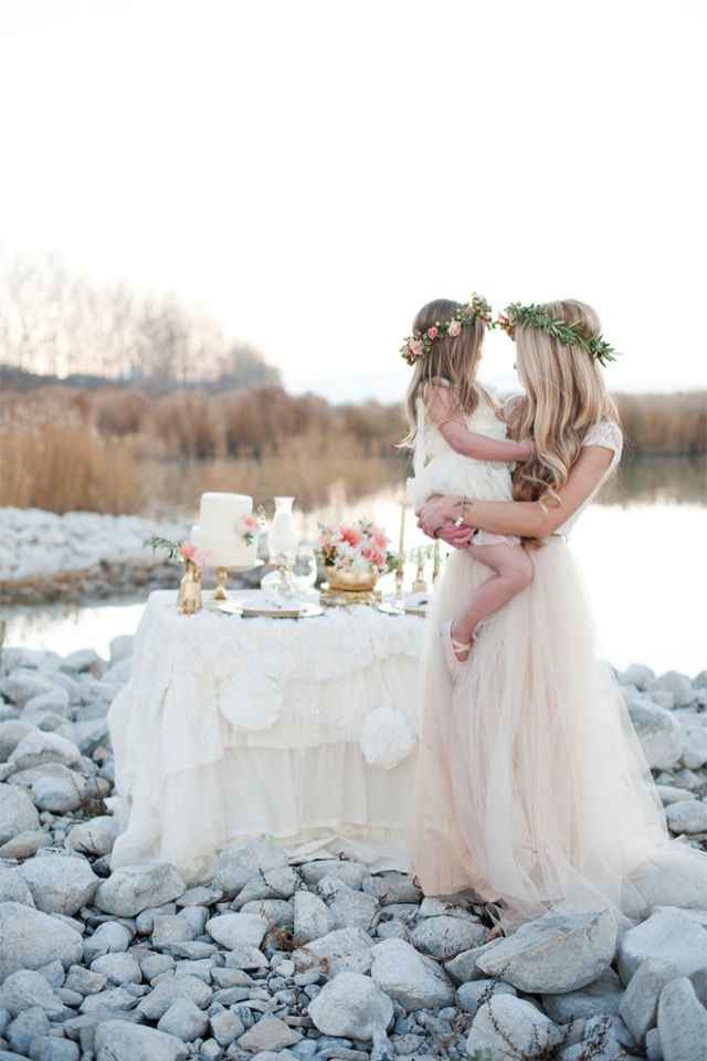 mariée et fille 