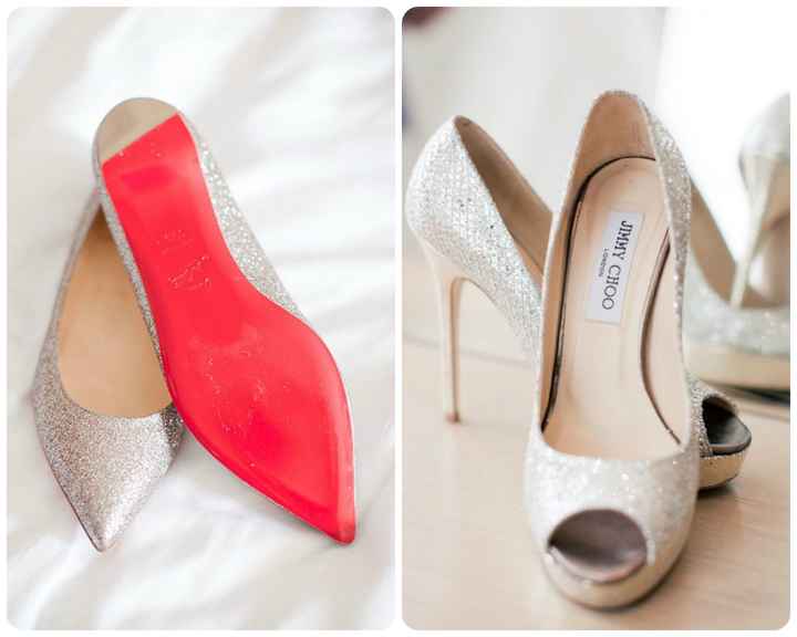 chaussures de mariée argentées