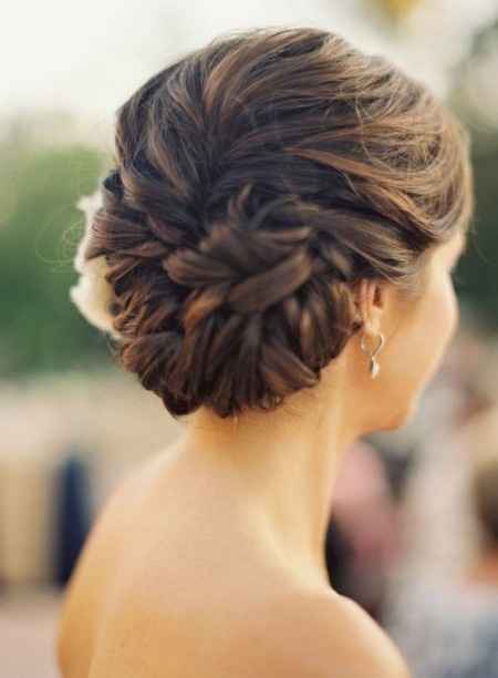 chignon mariée romantique