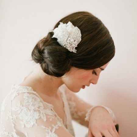 chignon mariée romantique