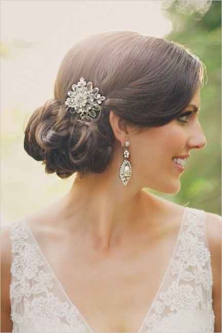 chignon mariée romantique