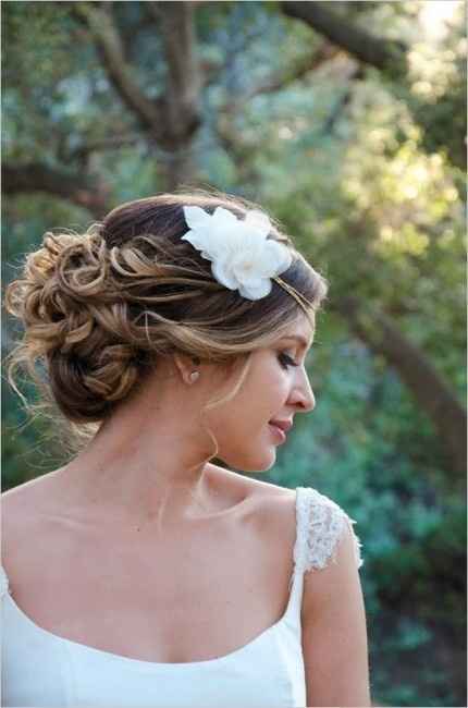 chignon mariée romantique