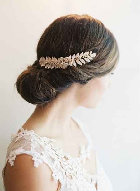 chignon mariée romantique