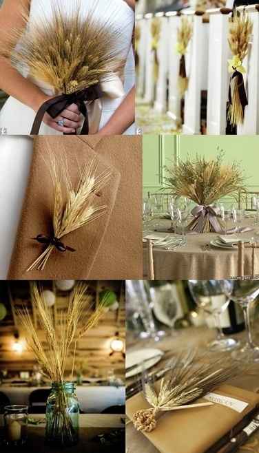 décoration mariage épi de blé 