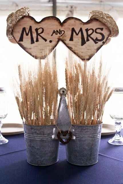 décoration mariage épi de blé 